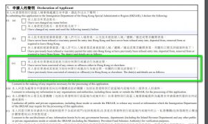Hong Kong Work Visas-Criminal Record Declaration
